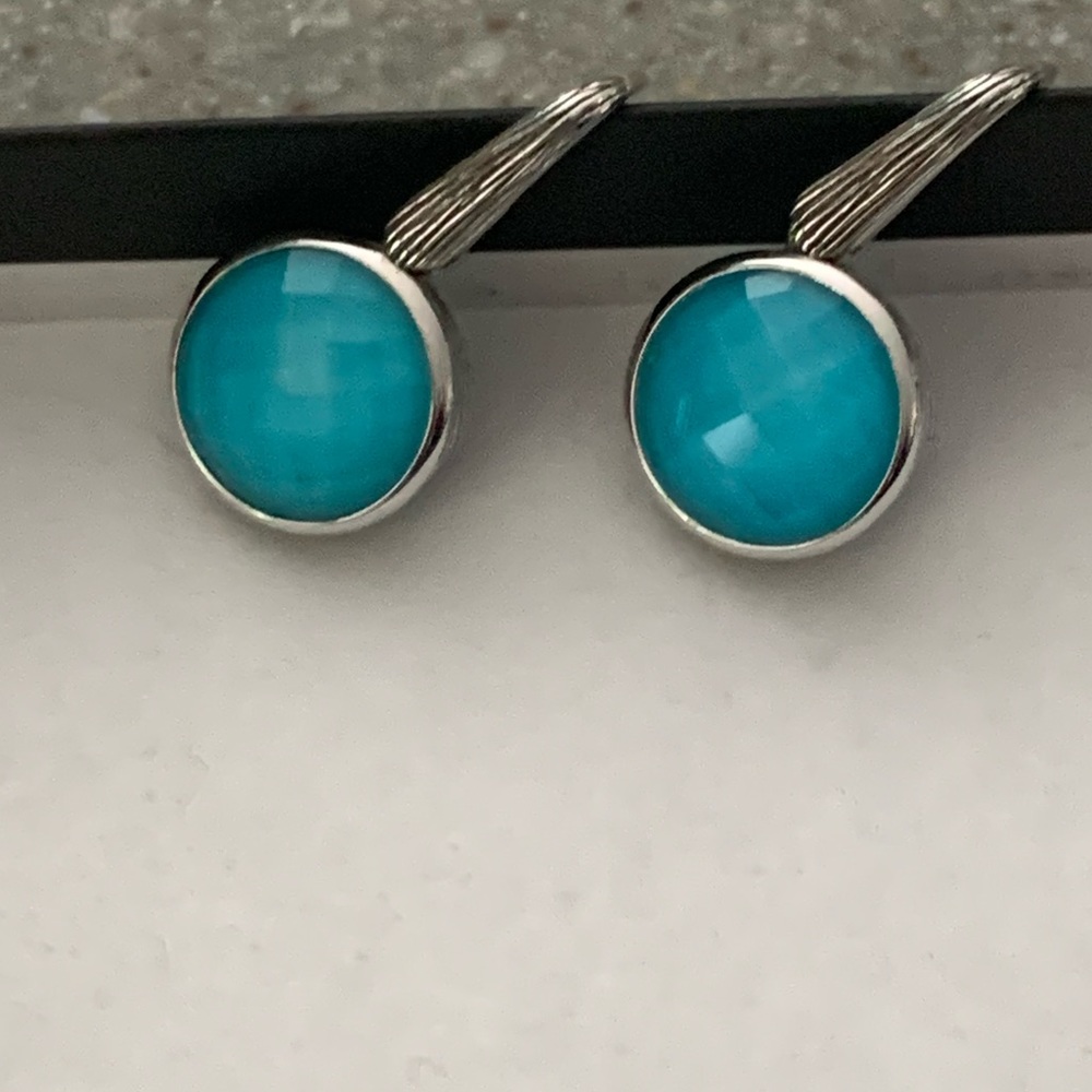 Ariva Turquoise Doublet Earrings